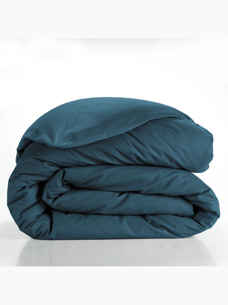Juego de cama liso – 2 fundas de almohada 63 x 63 cm incluidas Azul - Kiabi