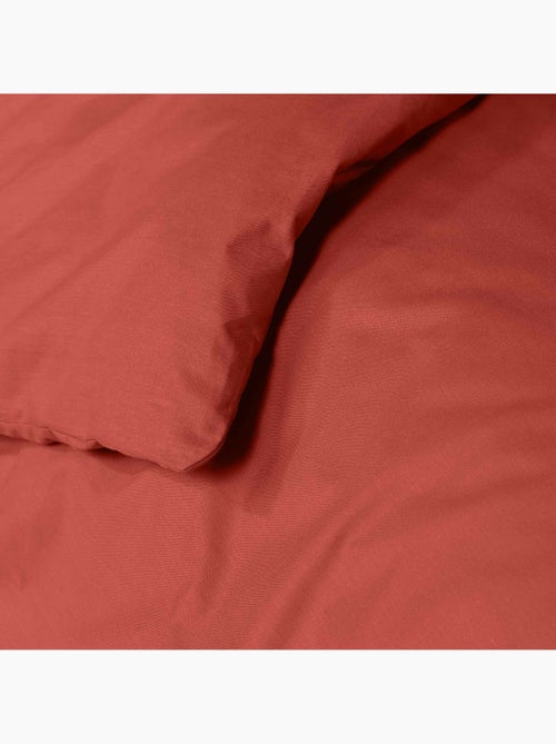 Juego de cama liso – 2 fundas de almohada 63 x 63 cm incluidas - Kiabi Juego de cama liso – 2 fundas de almohada 63 x 63 cm incluidas - Kiabi