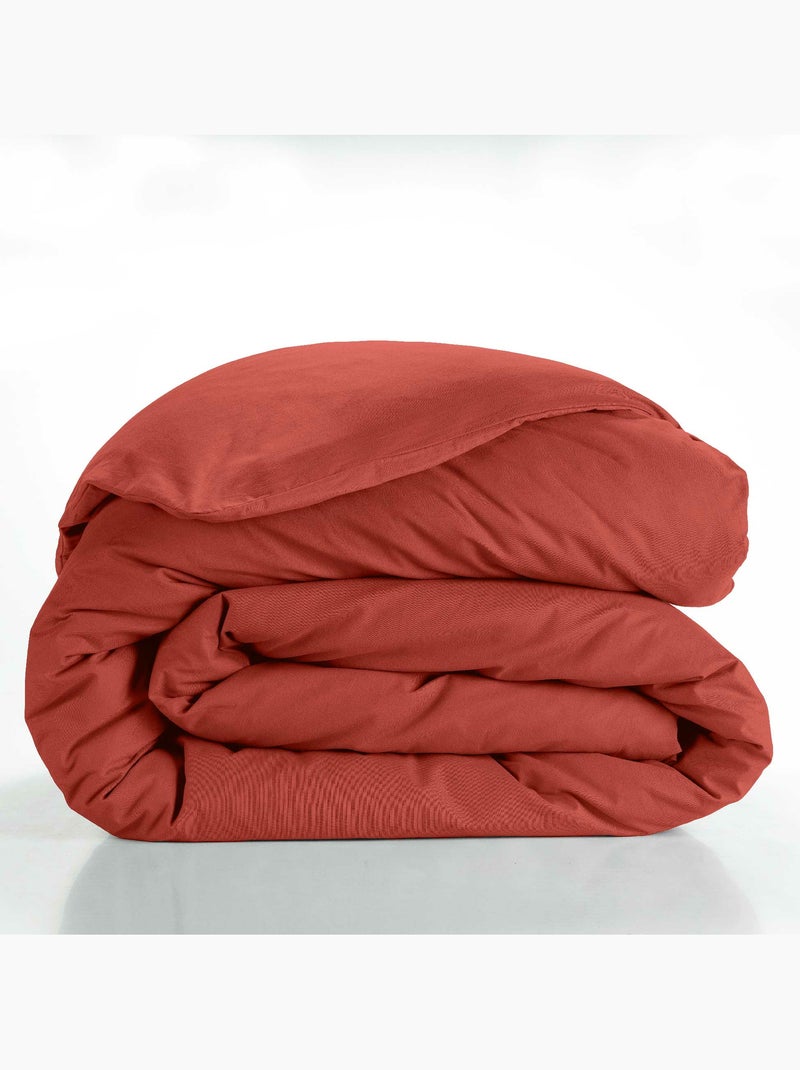 Juego de cama liso – 2 fundas de almohada 63 x 63 cm incluidas Terracota - Kiabi