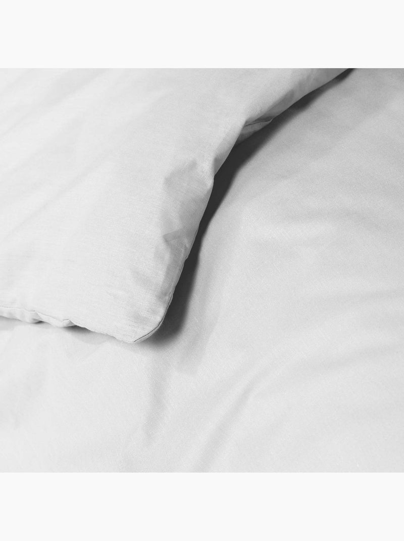 Juego de cama liso 57 hilos – linaé + 1 funda de almohada Blanco - Kiabi