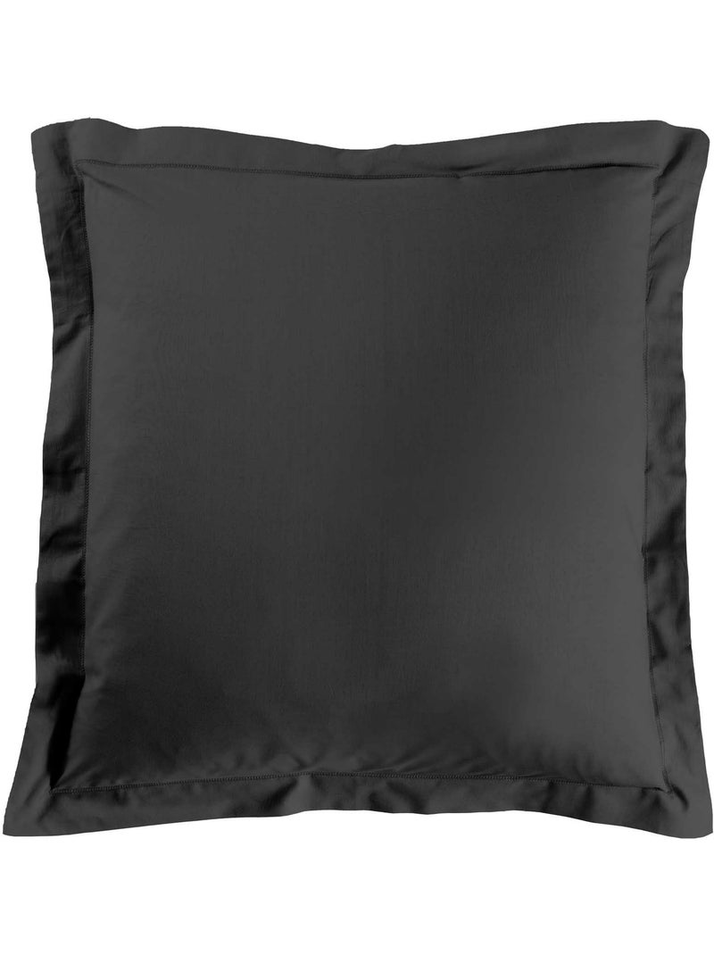 Juego de cama liso 57 hilos – linaé + 1 funda de almohada Negro - Kiabi
