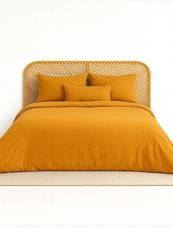 Juego de cama liso de gasa de algodón
