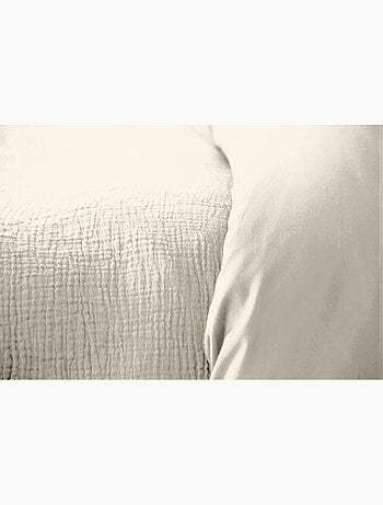 Juego de cama liso de gasa de algodón