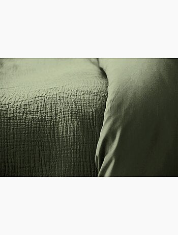 Juego de cama liso de gasa de algodón