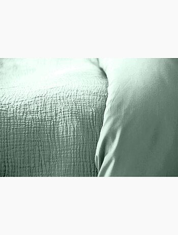Juego de cama liso de gasa de algodón