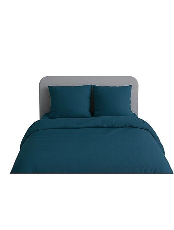 Juego de cama liso de microfibra lavada