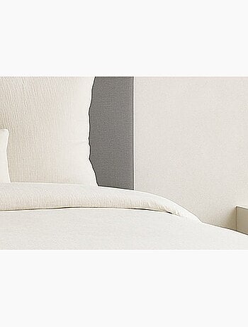 Juego de cama liso de microfibra lavada