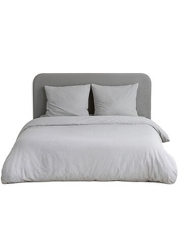 Juego de cama liso de microfibra lavada
