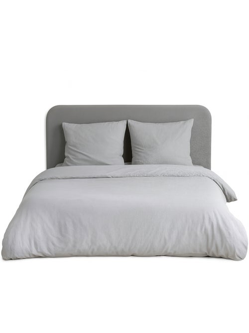 Juego de cama liso de microfibra lavada - Kiabi