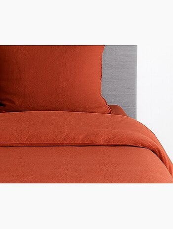 Juego de cama liso de microfibra lavada