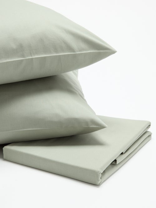 Juego de cama liso para 2 personas - 200x200cm - Kiabi