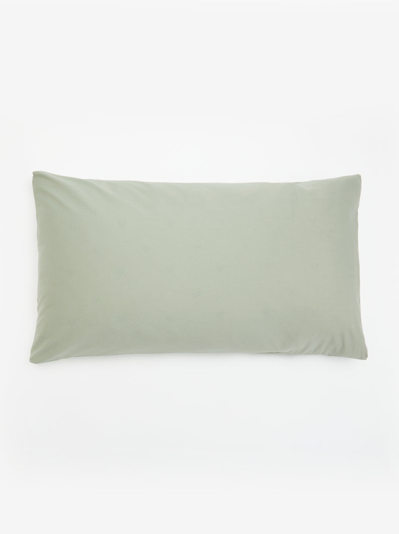 Juego de cama liso para 2 personas - 200x200cm Verde - Kiabi