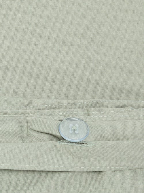Juego de cama liso para 2 personas - 200x200cm - Kiabi