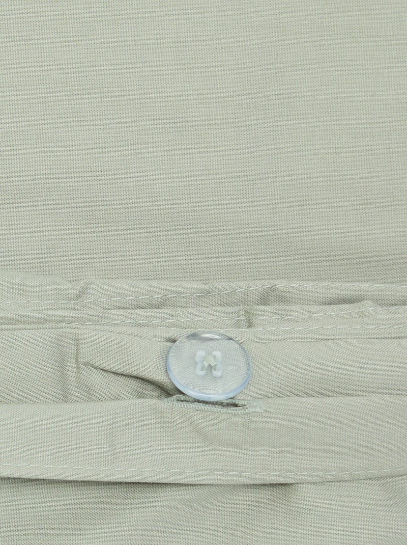 Juego de cama liso para 2 personas - 200x200cm Verde - Kiabi