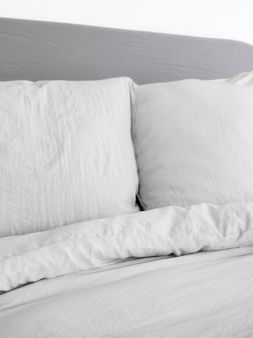 Juego de cama liso ultra suave - 1 o 2 personas - Kiabi