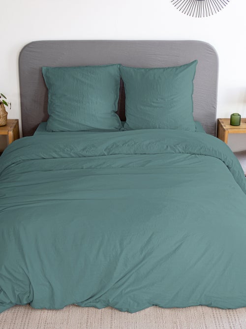 Juego de cama liso ultra suave - 1 o 2 personas - Kiabi