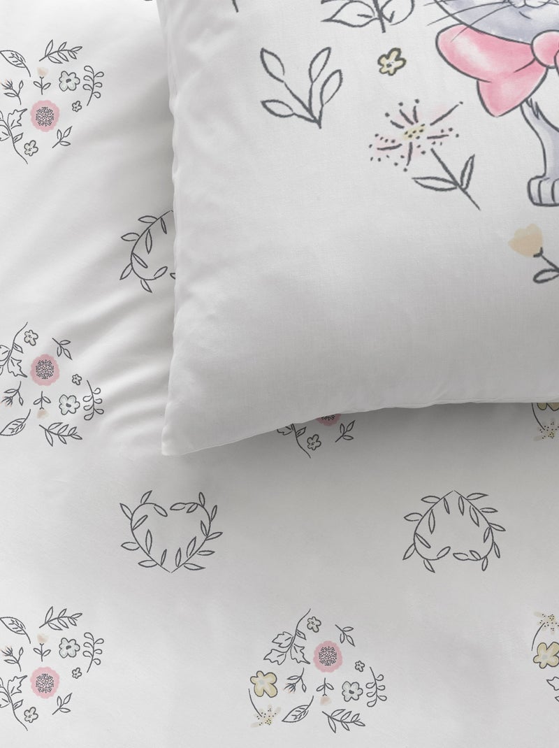 Juego de cama 'Los Aristogatos' - Individual BLANCO - Kiabi