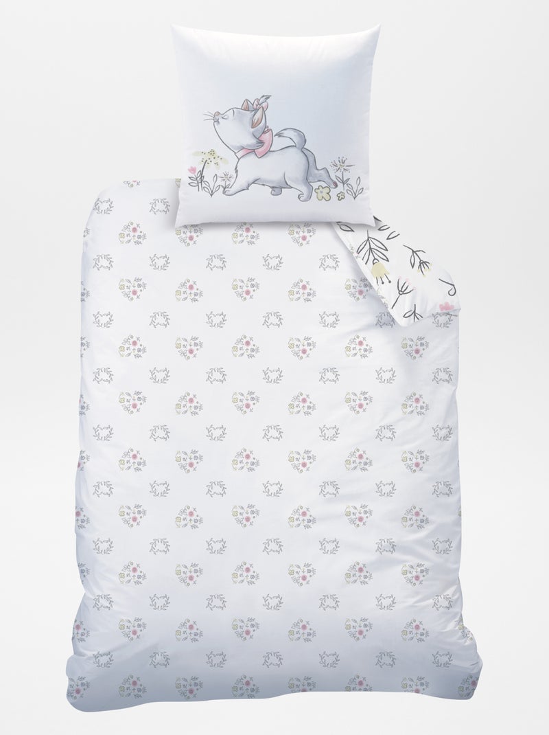 Juego de cama 'Los Aristogatos' - Individual BLANCO - Kiabi
