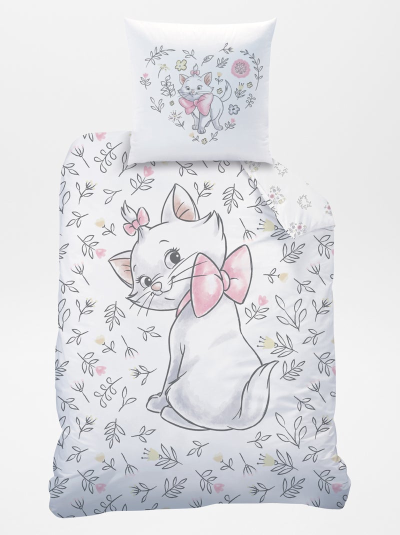 Juego de cama 'Los Aristogatos' - Individual BLANCO - Kiabi