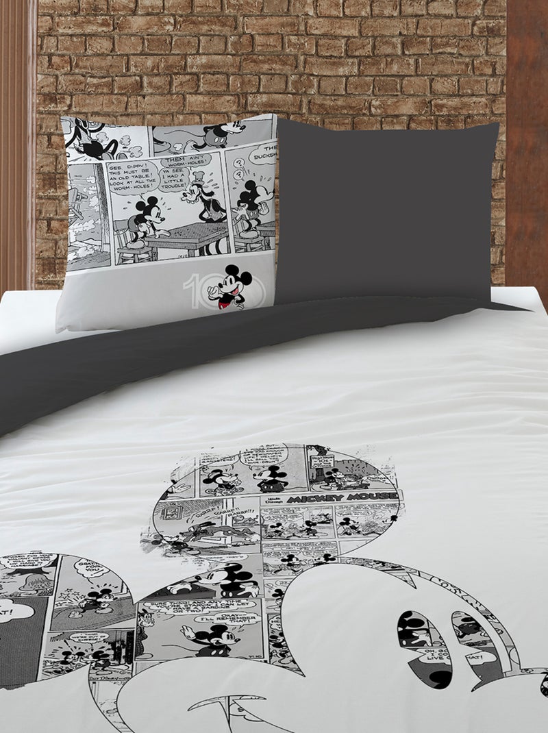 Juego de cama 'Mickey'  - Doble NEGRO - Kiabi