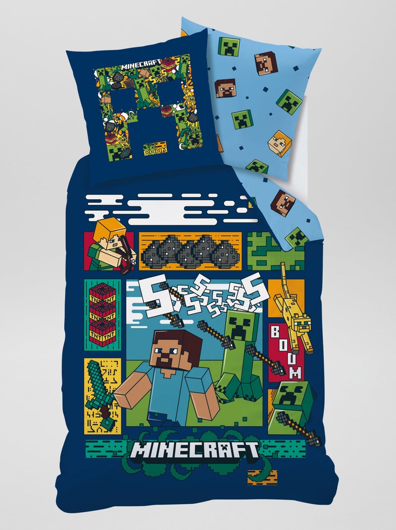 Juego de cama 'Minecraft' - Individual BEIGE - Kiabi