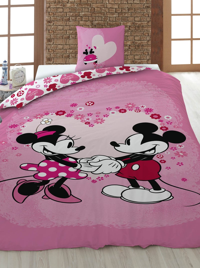 Juego de cama 'Minnie' - 1 persona Rosa - Kiabi