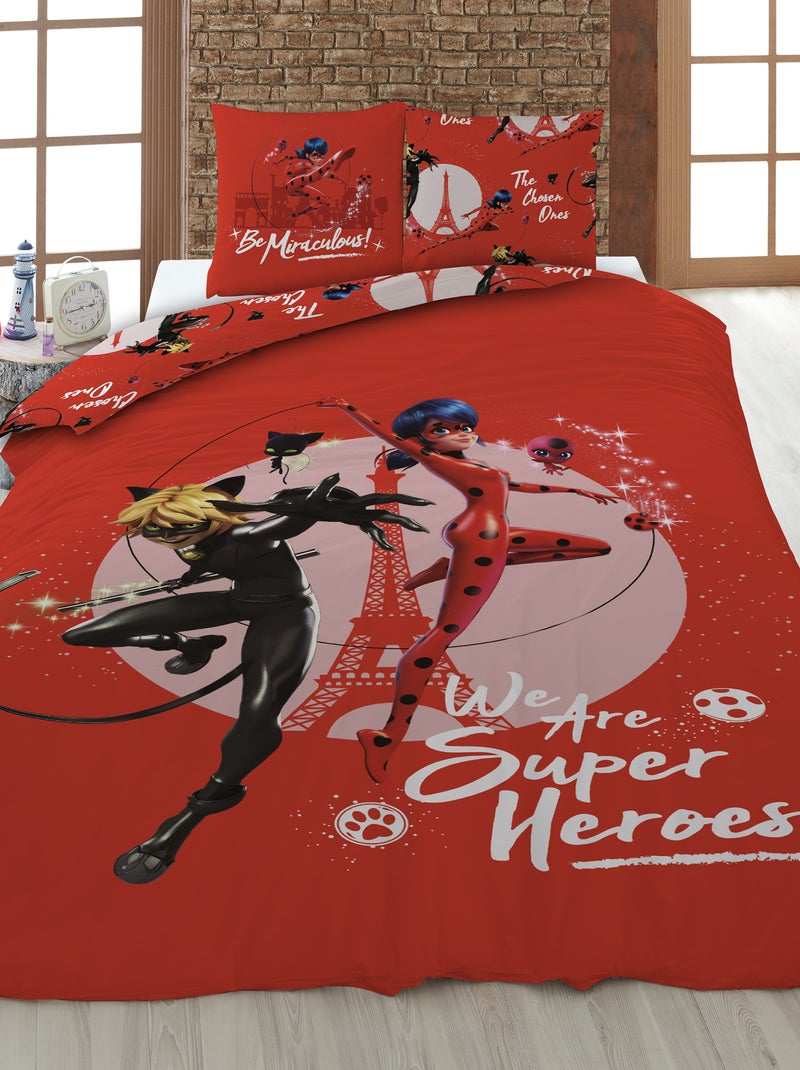 Juego de cama 'Miraculous' - Individual ROJO - Kiabi
