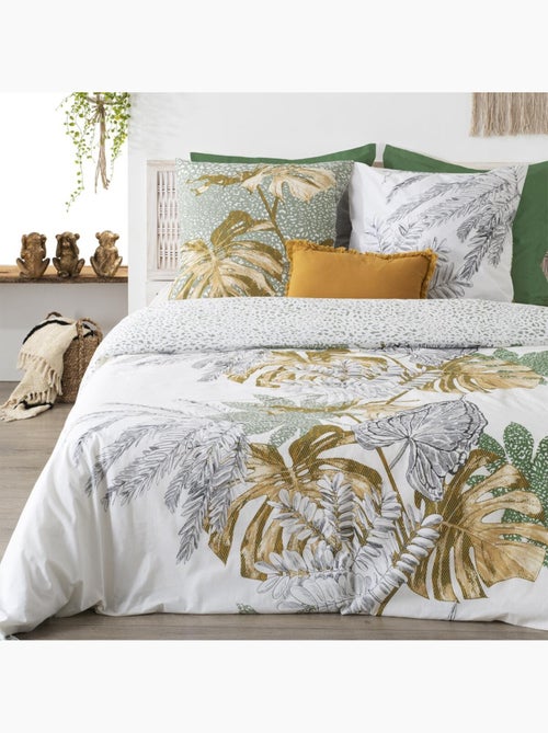 Juego de cama monstera algodón 240x220cm - Kiabi