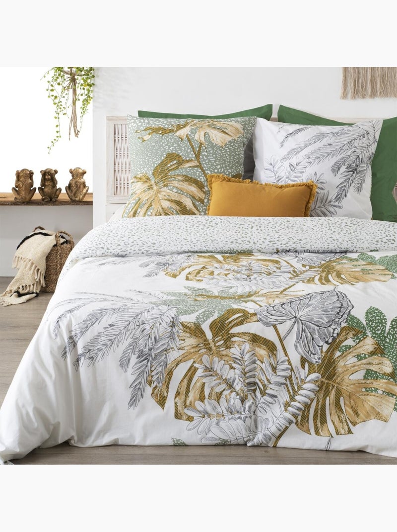 Juego de cama monstera algodón 240x220cm Multicolor - Kiabi