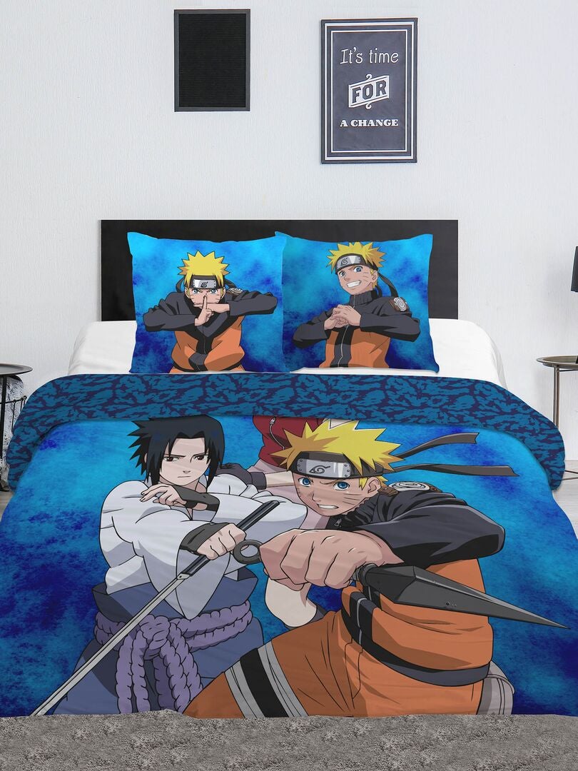 Juego de cama 'Naruto' - Doble AZUL - Kiabi