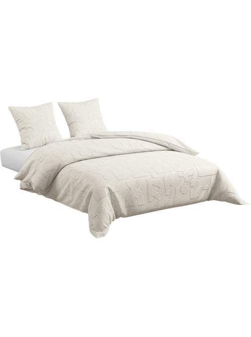 Juego de cama nyero, 220 x 240 cm, blanco - Kiabi Juego de cama nyero, 220 x 240 cm, blanco - Kiabi