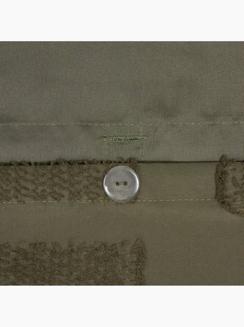 Juego de cama nyero, 220 x 240 cm, verde Caqui - Kiabi