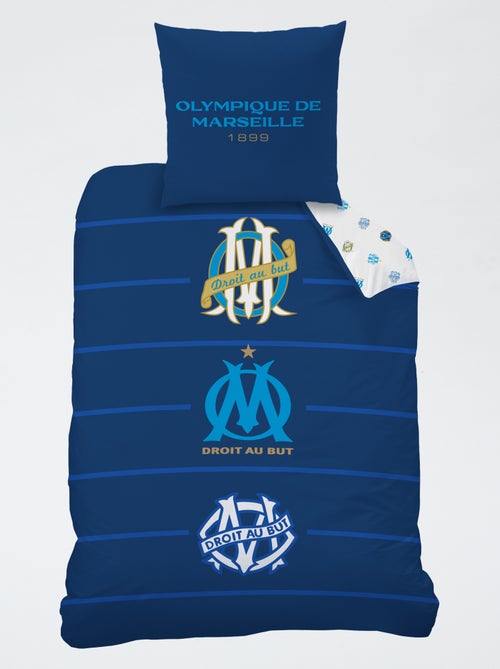 Juego de cama 'Olympique de Marseille' 2 piezas 1 persona: funda nórdica + funda de almohada - Kiabi