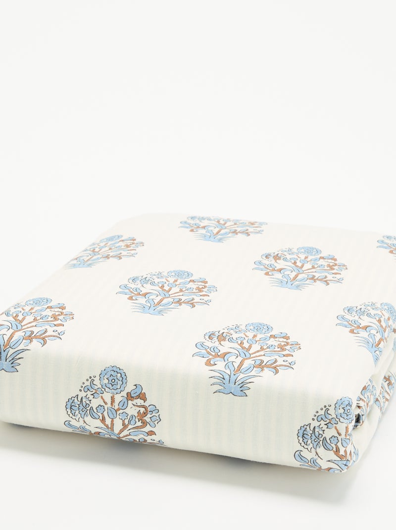 Juego de cama para 2 personas - 1 funda nórdica + 2 fundas de almohada Azul - Kiabi
