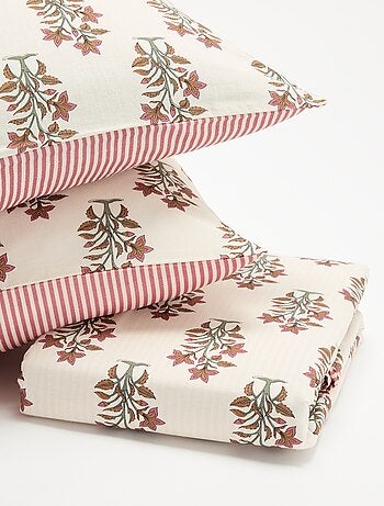Juego de cama para 2 personas - 1 funda nórdica + 2 fundas de almohada