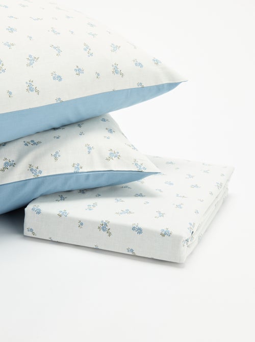 Juego de cama para 2 personas - Funda nórdica + 2 fundas de almohada - KIABI Home - Kiabi Juego de cama para 2 personas - Funda nórdica + 2 fundas de almohada - KIABI Home - Kiabi