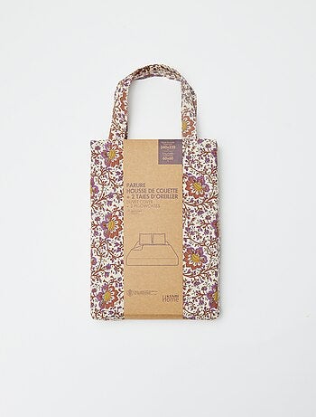 Juego de cama para 2 personas 240 x 220 cm de algodón - Kiabi Home