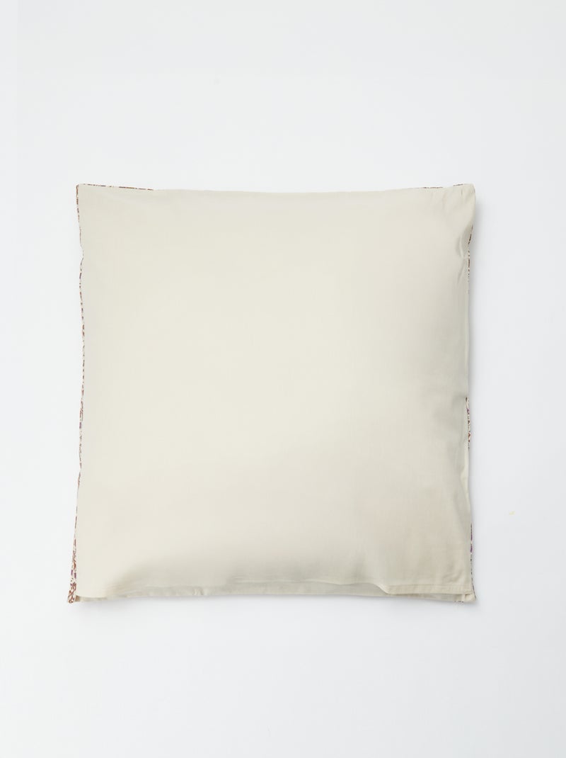 Juego de cama para 2 personas 240 x 220 cm de algodón - Kiabi Home Beige - Kiabi