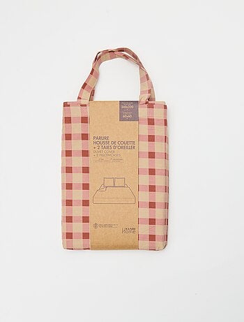 Juego de cama para 2 personas 240 x 220 cm de algodón - Kiabi Home