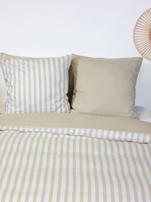 Juego de cama para 2 personas (240 x 220 cm o 260 x 240 cm) - 1 funda nórdica + 2 fundas de almohada - Kiabi