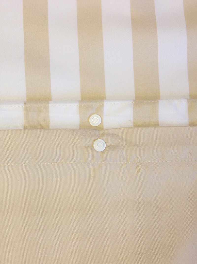 Juego de cama para 2 personas (240 x 220 cm o 260 x 240 cm) - 1 funda nórdica + 2 fundas de almohada Beige - Kiabi