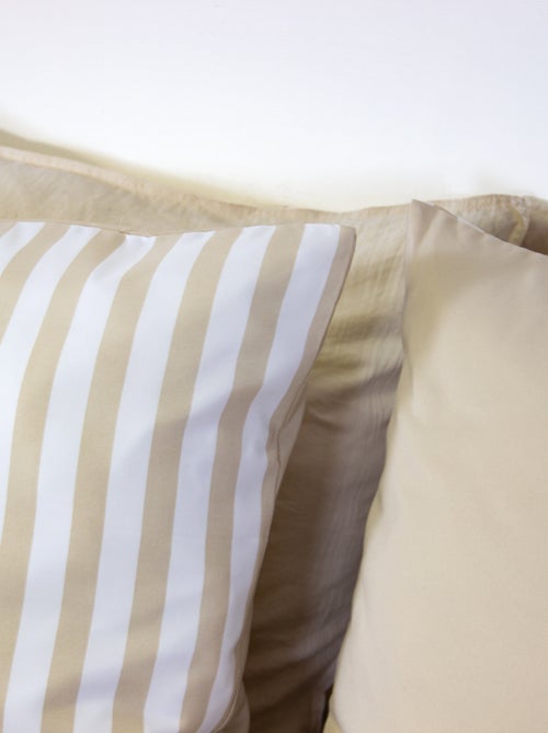 Juego de cama para 2 personas (240 x 220 cm o 260 x 240 cm) - 1 funda nórdica + 2 fundas de almohada - Kiabi