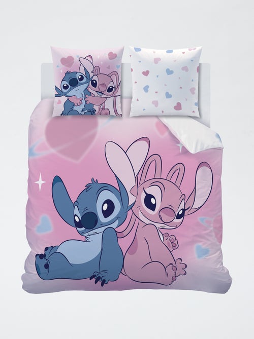 Juego de cama para 2 personas 240 x 220 cm 'Stitch y Angel' - Kiabi