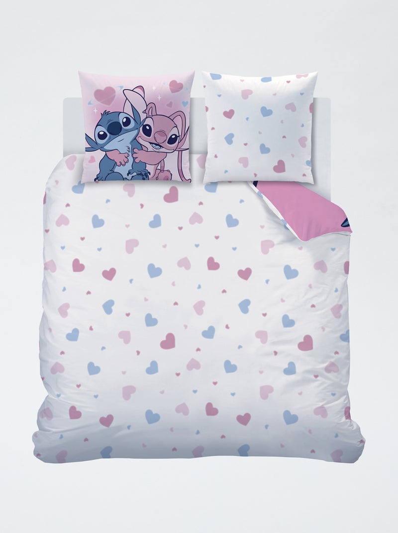 Juego de cama para 2 personas 240 x 220 cm 'Stitch y Angel' Azul - Kiabi