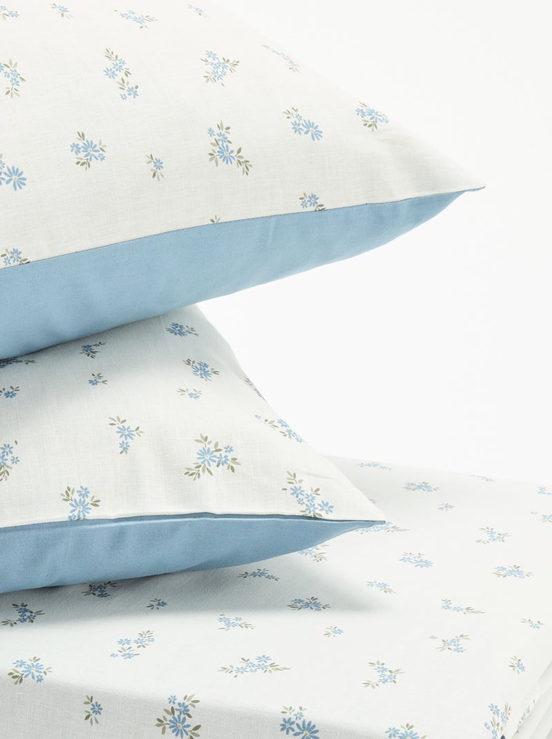 Juego de cama para 2 personas (240 x 220cm) - Kiabi Home Azul - Kiabi