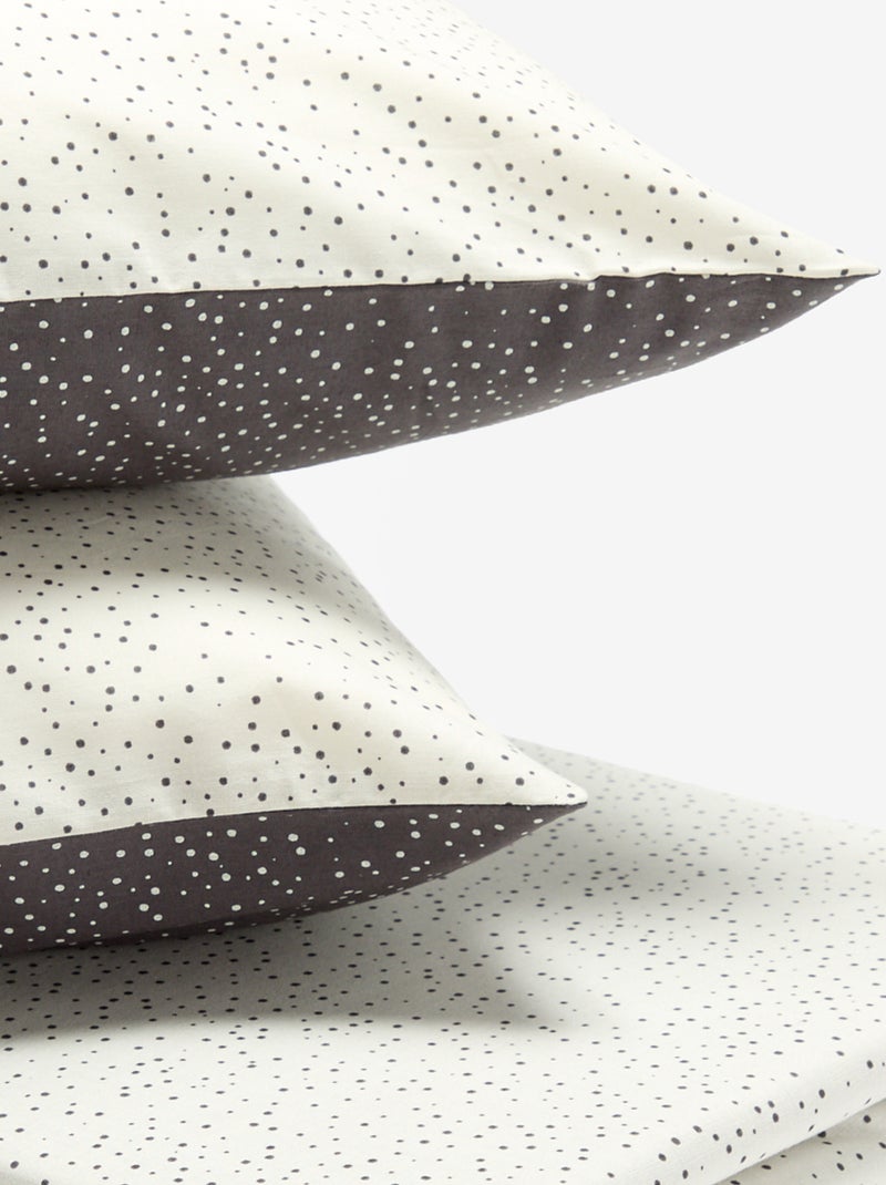 Juego de cama para 2 personas (240 x 220cm) - Kiabi Home Gris - Kiabi