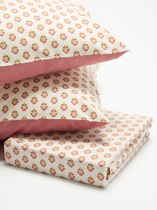 Juego de cama para 2 personas (240 x 220cm) - Kiabi Home - Kiabi Juego de cama para 2 personas (240 x 220cm) - Kiabi Home - Kiabi