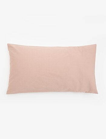 Juego de cama para 2 personas 260 x 240 cm de seersucker - Kiabi Home - Azul