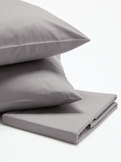 Juego de cama para 2 personas 3 piezas - Funda nórdica + 2 fundas de almohada - KIABI Home - Kiabi Juego de cama para 2 personas 3 piezas - Funda nórdica + 2 fundas de almohada - KIABI Home - Kiabi