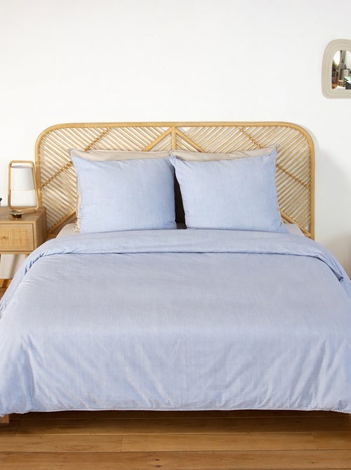 Juego de cama para 2 personas de 3 piezas - Funda nórdica + 2 fundas de almohada - Kiabi Juego de cama para 2 personas de 3 piezas - Funda nórdica + 2 fundas de almohada - Kiabi